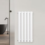 Blumfeldt radiateur mural - 360 w design mural, acier thermolaqu�, double couche, raccordement central ...