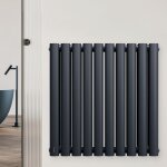Blumfeldt radiateur mural - 707 w, acier poudr�, double couche, raccordement central � , installation ...