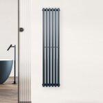 Blumfeldt radiateur mural delgado - 942 w, design moderne en acier, tubes chauffants verticaux, raccordement ...