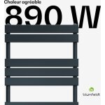 Blumfeldt sche serviette lectrique - 890w radiateur mural en acier, design moderne, chauffe - serviettes ...
