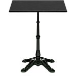 Blumfeldt table bistrot en marbre 60x60 cm, plateau en marbre v�ritable, base en fonte, r�sistant aux ...