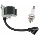 Bobine d'allumage avec bougie d'allumage pour tondeuses stihl fs38, fs46, fs45, fs55, fc55, fc55z, fc55 ...