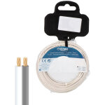 Bobine de c�ble audio parall�le 2x1, 50mm� coloris blanc et gris (longueur 5m)