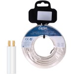 Bobine de c�ble audio parall�le 2x2, 50mm� coloris blanc (longueur 10m)