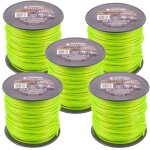 Bobine de fil 100 m pour d�broussailleuse coupe - bordure - fil en �toile �2, 4 mm - lot de 5