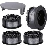 Bobines pour bosch universalgrasscut 18 18 - 26 18 - 260 f016800570 avec couvercle (lot de 4)