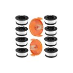 Bobine fil coupe bordure pour black et decker coupe - bordures, 8 bobine de fil debroussailleuse avec ...