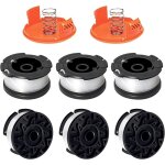 Bobine fil coupe bordure compatible avec black + decker a6481 a6485 af - 100 af - 100 - 3zp, convient ...