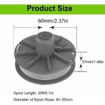 Bobine de fil de coupe gardena, 3 pices bobine pour coupe - bordures turbo taille - bordures 5307 - ...