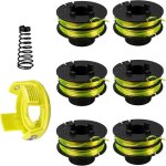 Bobine de fil de rechange pour dbroussailleuse ryobi rac118 rlt3525s (6 bobines + 1 capuchon) 1, 2 mm ...