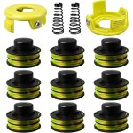 Bobine de fil de rechange pour dbroussailleuse ryobi rac118 rlt3525s (9 bobines + 2 capuchon) 1, 2 mm ...