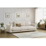Bobochic - canap droit fixe 3 places ernest beige