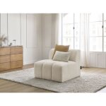 Bobochic - chauffeuse 1 place pour canapé modulable annecy tissu bouclette beige Bobochic - chauffeuse 1 place pour canapé modulable annecy tissu bouclette beige