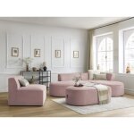 Bobochic - chauffeuse 1 place pour canapé modulable rousseau velours côtelé violet Bobochic - chauffeuse 1 place pour canapé modulable rousseau velours côtelé violet