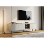 Bobochic - meuble tv 3 portes 2 tiroirs 194 cm espera avec leds