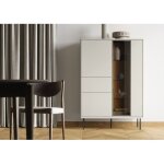 Bobochic - meuble vitrine 3 portes h. 140cm espera avec leds Bobochic - meuble vitrine 3 portes h. 140cm espera avec leds