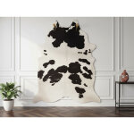 Bobochic - tapis effet peau de b�te perle motif vache
