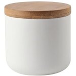 Feiyue - bocal en céramique hermétique avec couvercle en bois pour thé, café, sucre, épices (petite taille, ... Feiyue - bocal en céramique hermétique avec couvercle en bois pour thé, café, sucre, épices (petite taille, ...