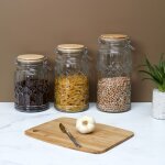 Bocal de conservation couvercle en bois 2. 7l