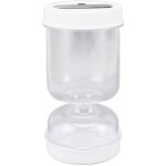 Bocal � cornichons avec passoire, r�cipient � cornichons en forme de sablier avec couvercle �tanche et ...