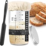 Bocal de d�marrage pour levain 680 ml, pot de d�marrage au levain, kit de d�marrage pour levain, bouteilles ...