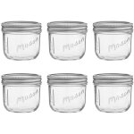 Bocaux mason classiques avec couvercles herm�tiques, �tiquettes et graduations - 473 ml (16 oz) - [lot ...