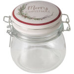 Bocal en porcelaine avec couvercle charlene, 450 ml