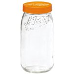 Bocal stockage color vis 3l orange unite - le parfait