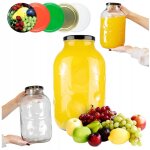 Bocal en verre 5 l pour conserves, liqueurs et bouchon