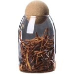 Bocaux en verre, bocaux sph�riques en li�ge, bocaux de cuisine herm�tiques, avec couvercle, bouteilles ...