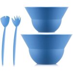 Bodum - ensemble de 2 bols 3 l et 4. 9 l avec couverts a salade topee - matisse