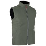 Bodywarmer matelass organic kaki mixte - lma - couleur kaki - taille vtement m