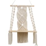 Boho macram� tenture murale �tag�re macram� d�coration murale tiss� gland tapisserie �tag�re murale � ...