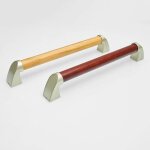 Bois barre de maintien douche et wc pour handicape barre d'appui salle de bain tanche antidrapant poigne ...