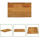 Bois de manguier - dessus de table � bord vivant 60x20x3, 8 cm bois massif manguier