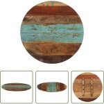 Bois de r�cup�ration - dessus de table rond 60 cm 15 - 16 mm bois de r�cup�ration