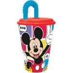 Boissons fruitees tataway gobelet enfant disney mickey mouse rouge et bleu en plastique 430 ml avec paille ...