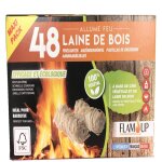 Bo�te de 48 allume - feu laine de bois fsc 100% v�g�tal flam'up - flam'up