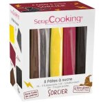 Boîte de 5 pâtes à sucre de 5 couleurs - sorcier - scrapcooking Boîte de 5 pâtes à sucre de 5 couleurs - sorcier - scrapcooking
