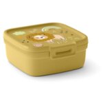 Bo�te alimentaire carr�e snap box jaune wildlife curver 0, 9 l