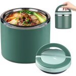Bo�tes alimentaires isothermes, 1000 ml isotherme repas chaud acier inoxydable r�cipient isotherme bo�te ...