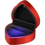 Bo�te � bagues led bo�te � bagues en forme de coeur anneau boucle d'oreille collier bracelet pr�sentoir ...