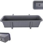 Kadax bo�te de balcon pot de fleurs pot de fleur 60 cm supports support balustrade de balcon