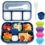 Bo�te � bento pour enfants, bo�te � lunch pour enfants, bo�te � lunch pour adultes, 4 compartiments, ...