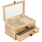 Bo�te � bijoux en bois 'inuit dreams' 19cm naturel