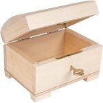 Bo�te � bijoux en bois verrouillable avec cl� 10, 6 x 7, 5 x 7, 5 cm