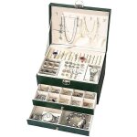 Bote  bijoux  couches de motifs, avec collier, bague, bote de rangement de bijoux - ahlsen