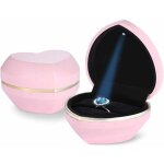 Bo�te � bijoux en forme de c?ur (bo�te � bague unique, rose clair) - fei yu
