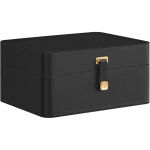 Bo�te � bijoux avec miroir, porte - bijoux 2 niveaux, �crin de voyage, plateau � bijoux amovible, 17, ...