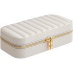 Bo�te � bijoux de voyage, cadeau noel, petit coffre � accessoire avec miroir, 10, 5 x 20, 5 x 6 cm, surface ...